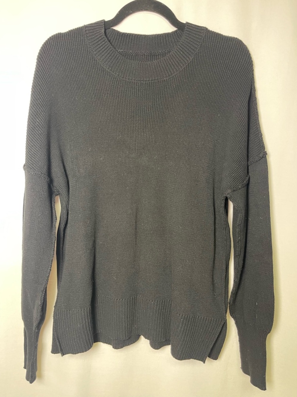 Classic Black Crewneck Sweater